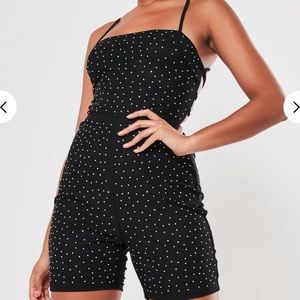 Brand new never worn studded unitard